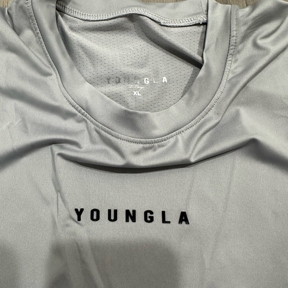YoungLA Mens Light Grey Tank Top. Size XL - Picture 2 of 3